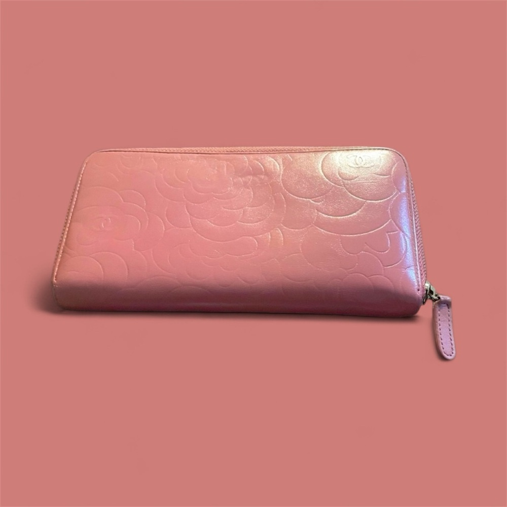 🌸CHANEL CAMELLIA ZIP AROUND LONG WALLET - Picture 3 of 13